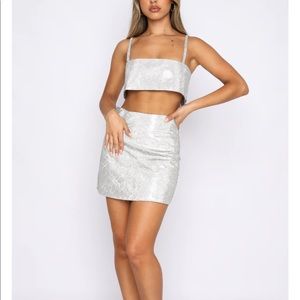 White Fox One Last Time sparkle skirt